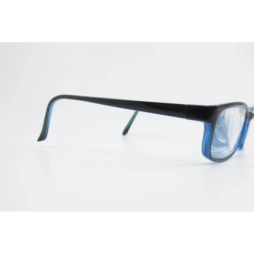 KP-20211 Rectangular Eyeglass Frames Black and Blue 48-17-130 Small Fit